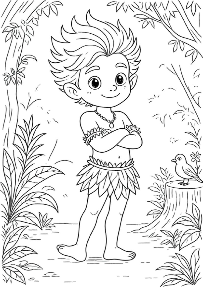 personagens folclore para colorir para imprimir página 2